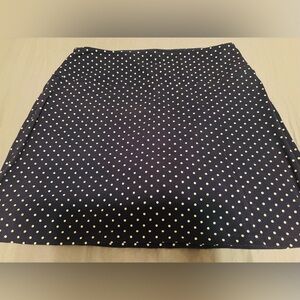 Slender Shapes Navy with white polka dots Skort